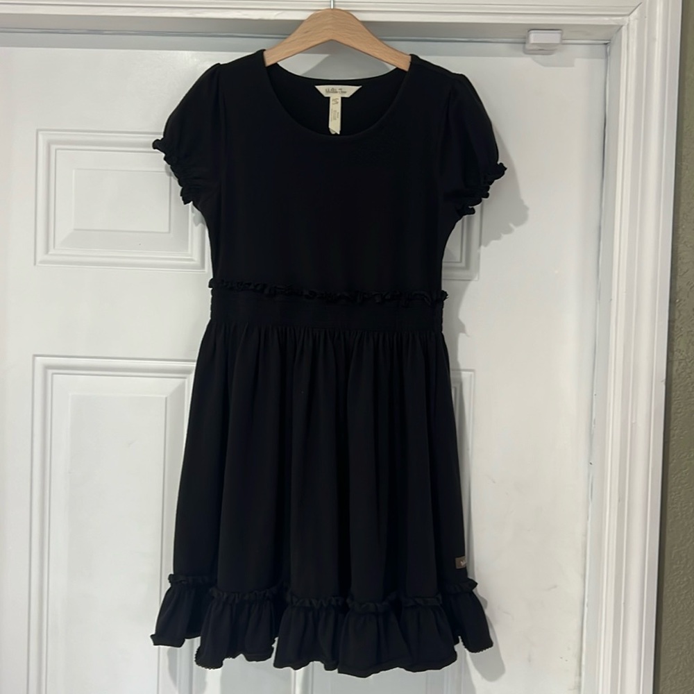 Matilda Jane Black Ruffle Dress Girls 10